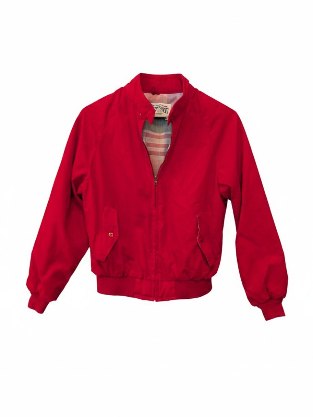 Vintage American Eagle Red Harrington Bomber Jacket Made in USA